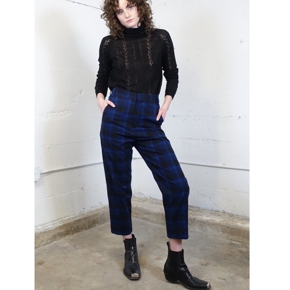 CARON CALLAHAN | Sandy high waist plaid pants